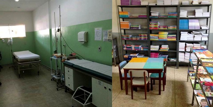 As equipes estiveram nas unidades básicas de saúde (UBSs) das cidades para validar informações sobre atendimento, escalas de horários, estoque, controle de ponto, número de óbitos da Dengue, dentre outros pontos. Na foto, A sala de pronto atendimento da cidade de Delfim Moreira e a sala de leitura da cidade de Caiana foram alguns dos locais visitados pelos analistas do TCEMG
